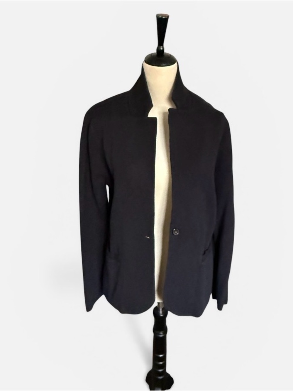 J.Crew Knit Black Single-Button Blazer